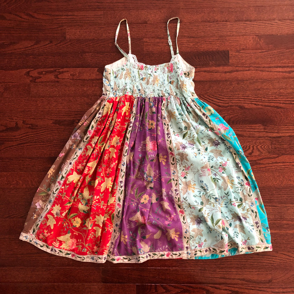 Tri-color FLORAL DRESS - Picture 4 of 7